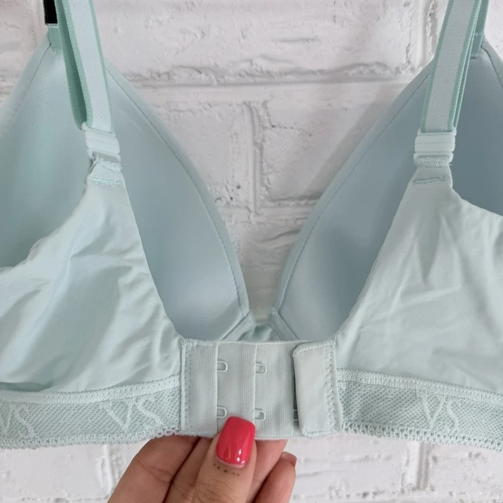 Victoria's Secret PINK Bra Women's 32DDD Lightly Lined Full‎ Coverage Smooth Blu